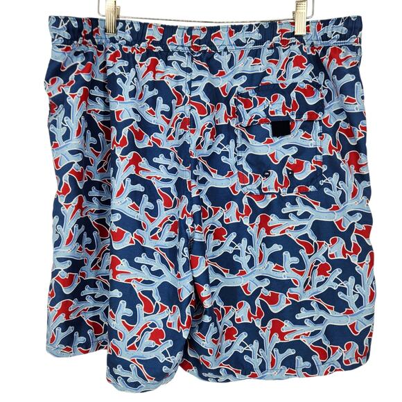 Vineyard Vines Coral Drawstring Lined Swim Shorts Trunks Swimwear Size Large - Picture 3 of 7